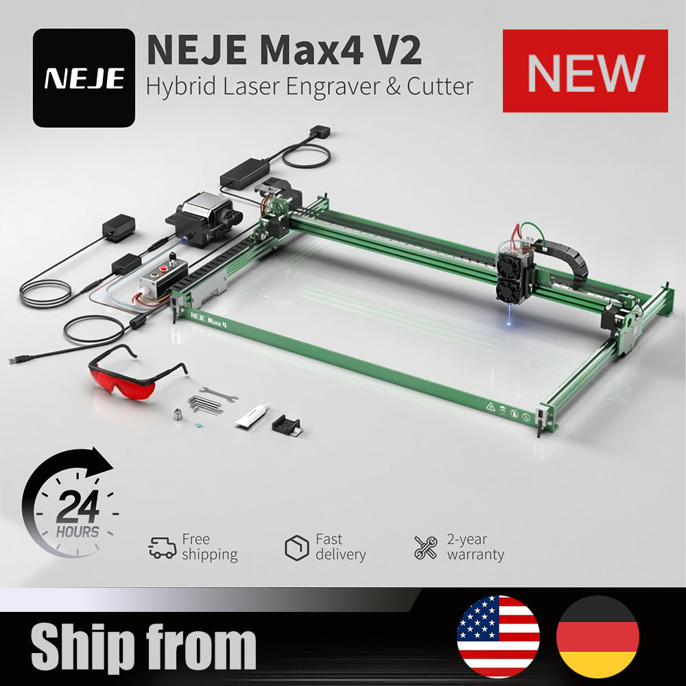 NEJE Max4 V2 E80 80W Laser Eng - Industrial Grade Laser Engraver 评论和价格