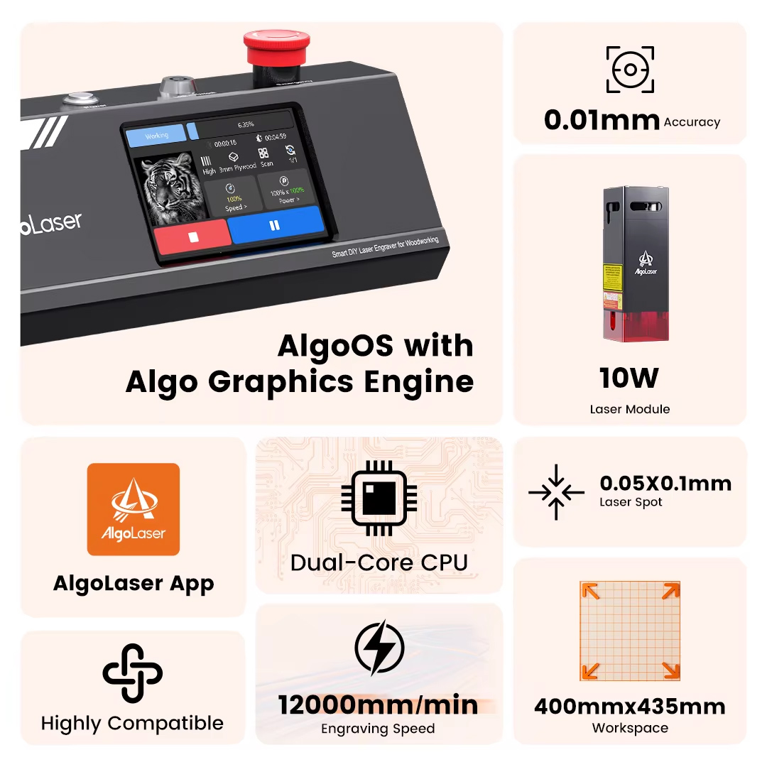 Algolaser DIY Table 40*43cm CN - Industrial Laser Removal 评论和价格